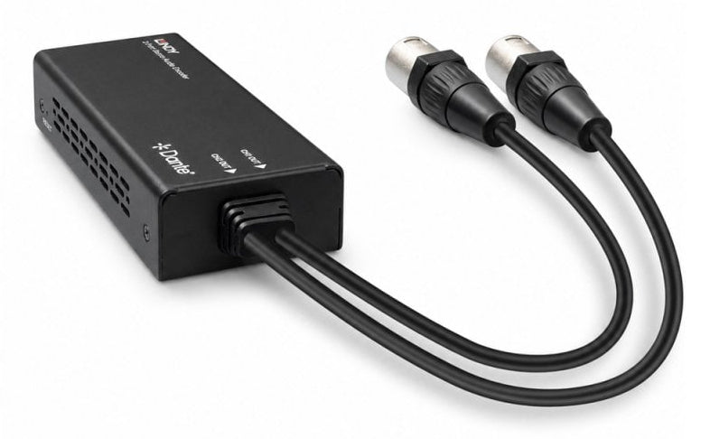 LINDY Décodeur audio 2 canaux Dante vers XLR