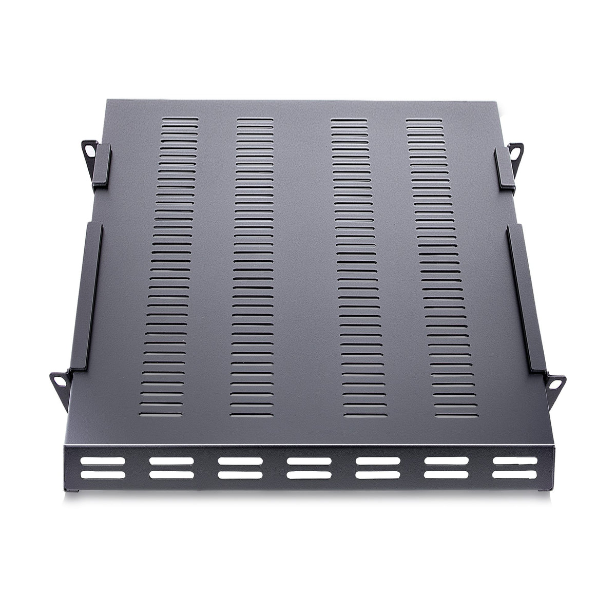 1U Adjustable Vented Rack Mount Shelf