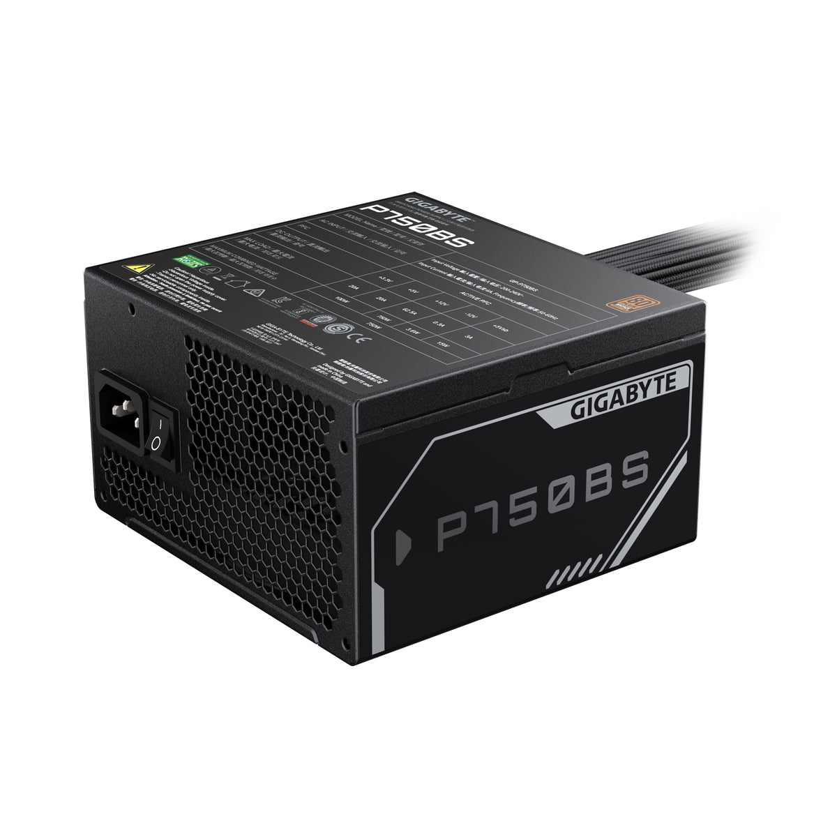 GIGABYTE P750BS unité d'alimentation d'énergie 750 W 20+4 pin ATX Noir