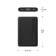 re-charge Power Bank 5.000mAh Black