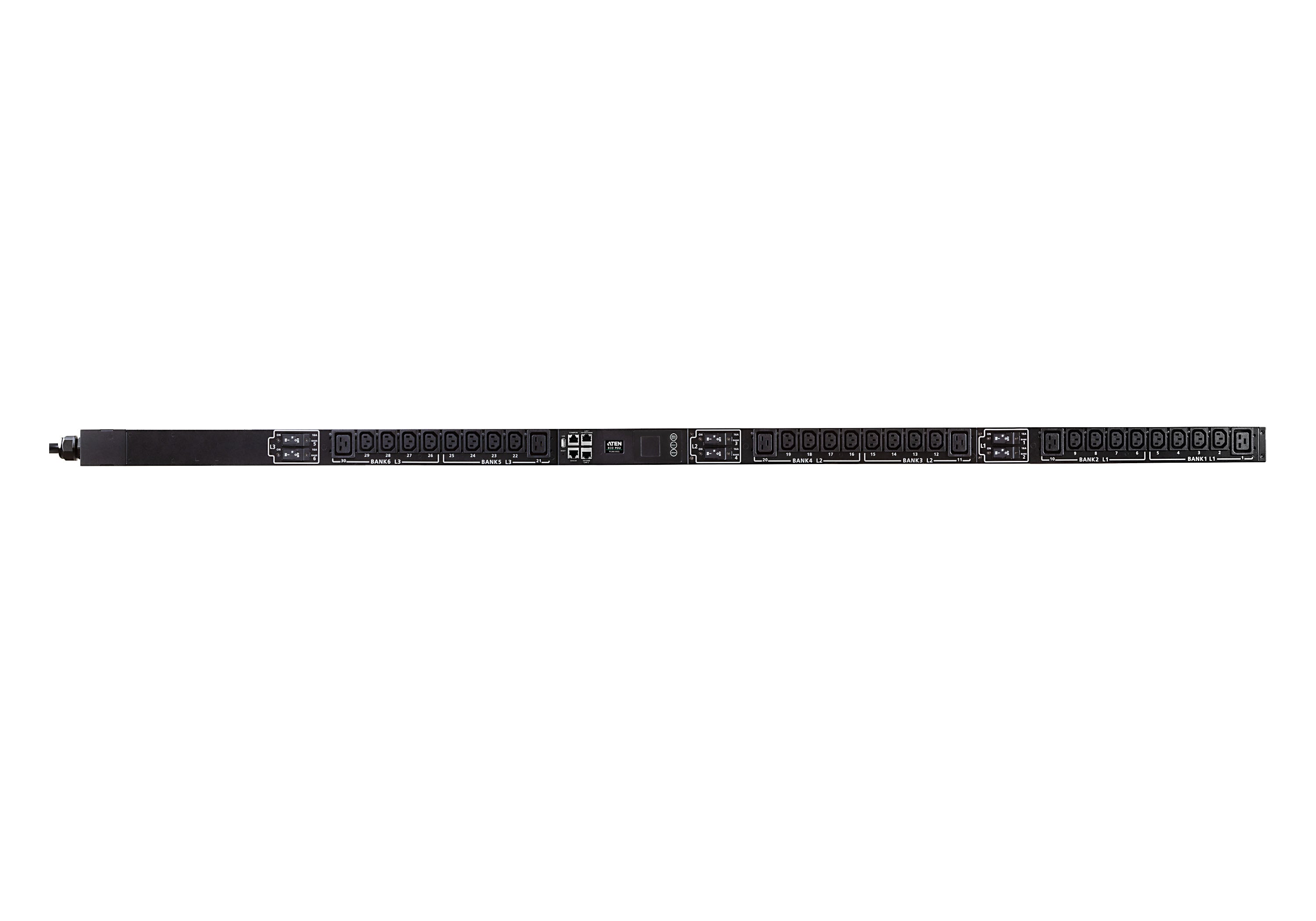 ATEN PG96330G PDU IP Zéro U TRI-PHASÉ 32A 30 Prises Mes.Glob