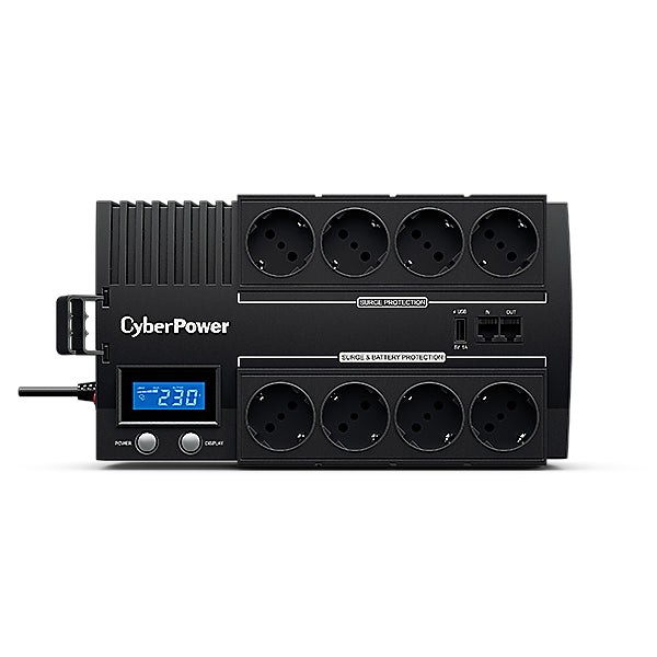 CyberPower BR1200ELCD-FR alimentation d'énergie non interruptible Interactivité de ligne 1,2 kVA 720 W 8 sortie(s) CA