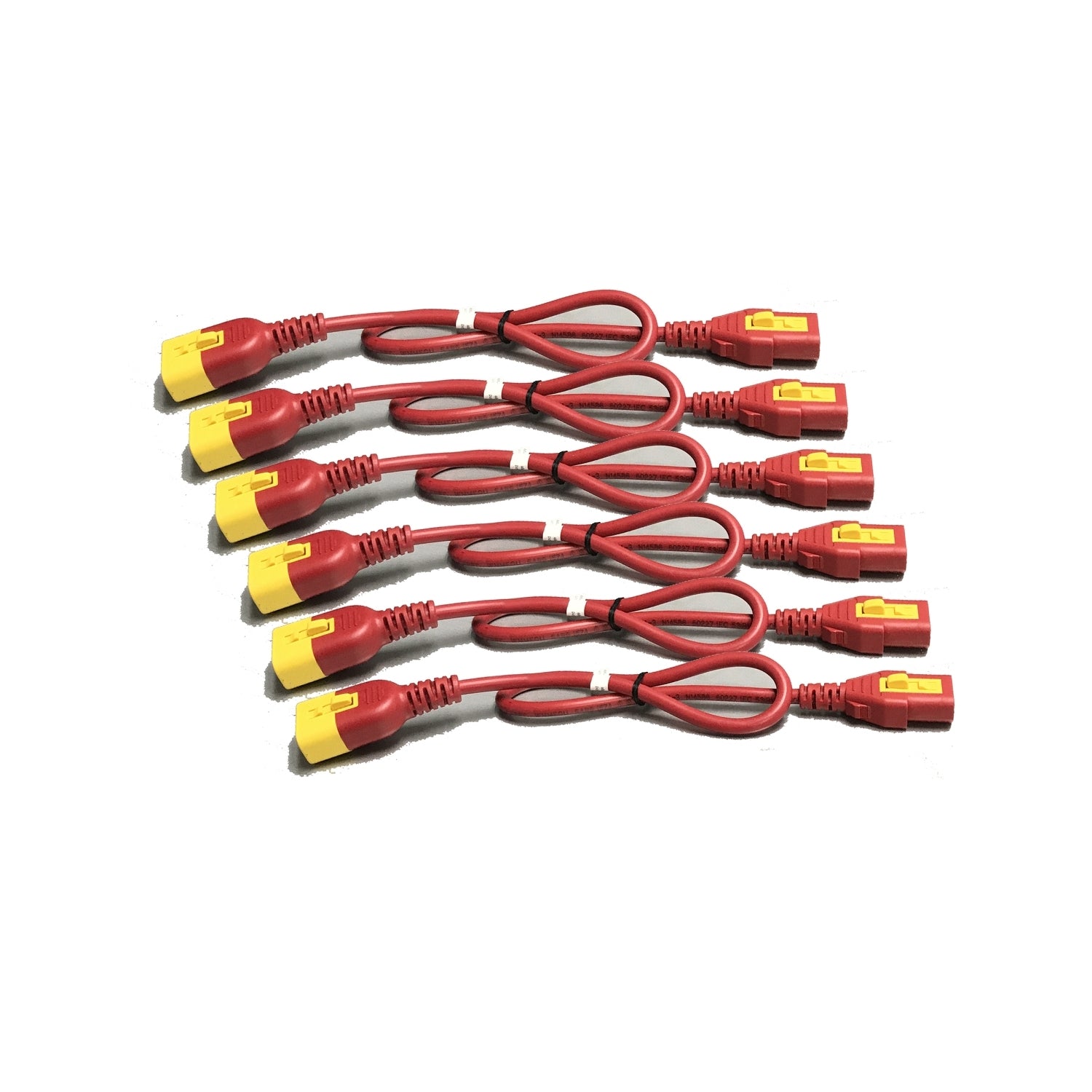 Power Cord Kit 6ea C13 to C14 1.2m Red