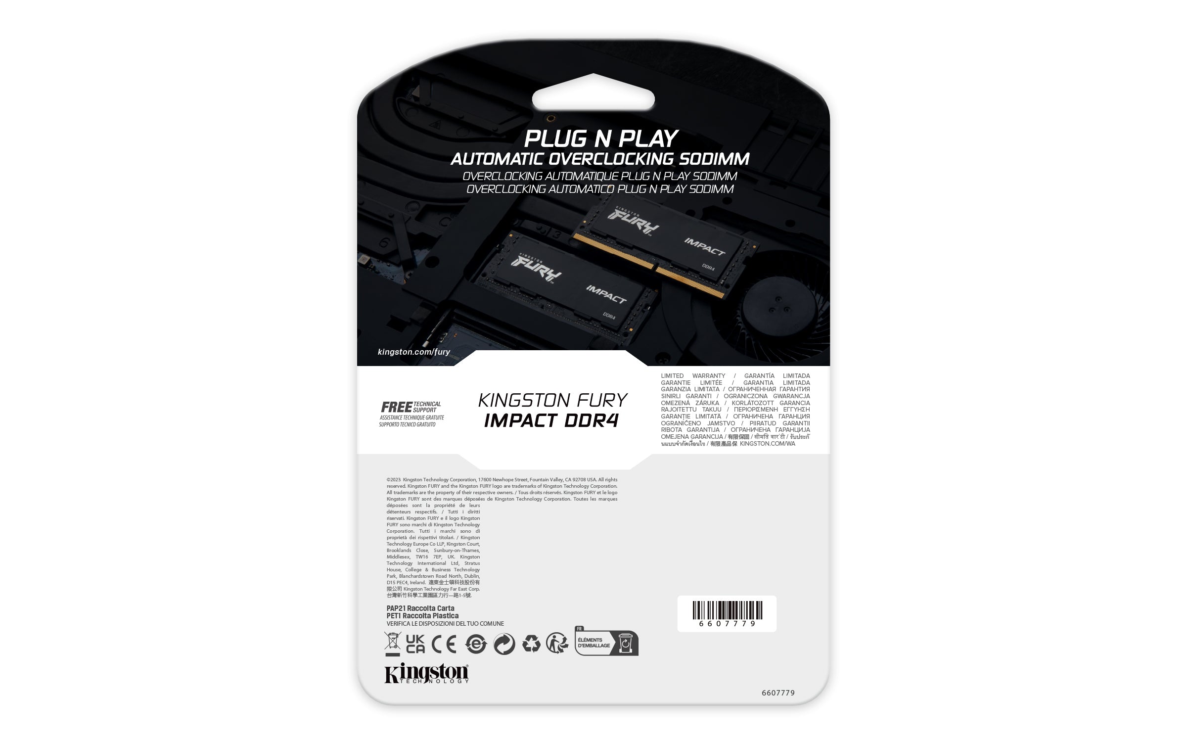 KINGSTON 32Go 3200MHz DDR4 CL20 SODIMM FURY Impact