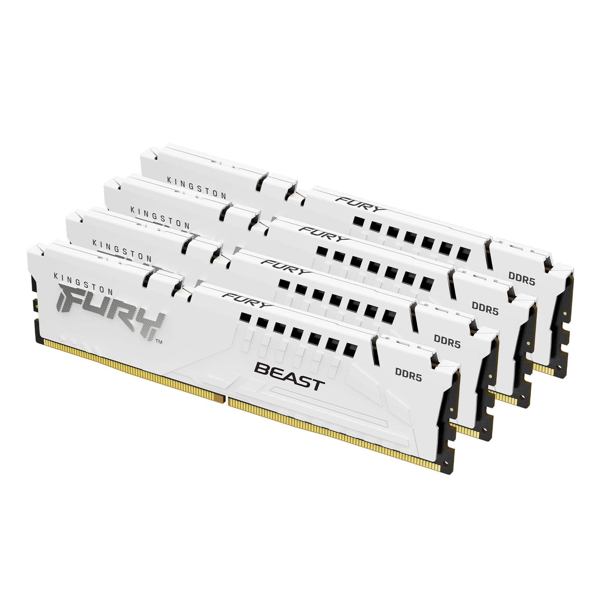 KINGSTON FURY Beast 64Go 5600MT/s DDR5 CL40 DIMM Kit of 4 White XMP
