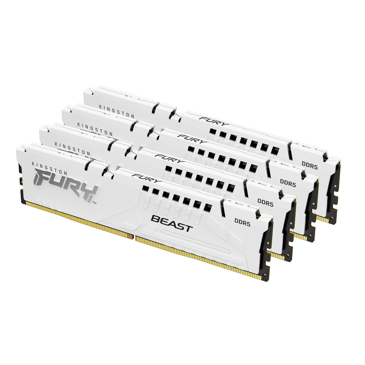 KINGSTON FURY Beast 128Go 5200MT/s DDR5 CL40 DIMM Kit of 4 White XMP