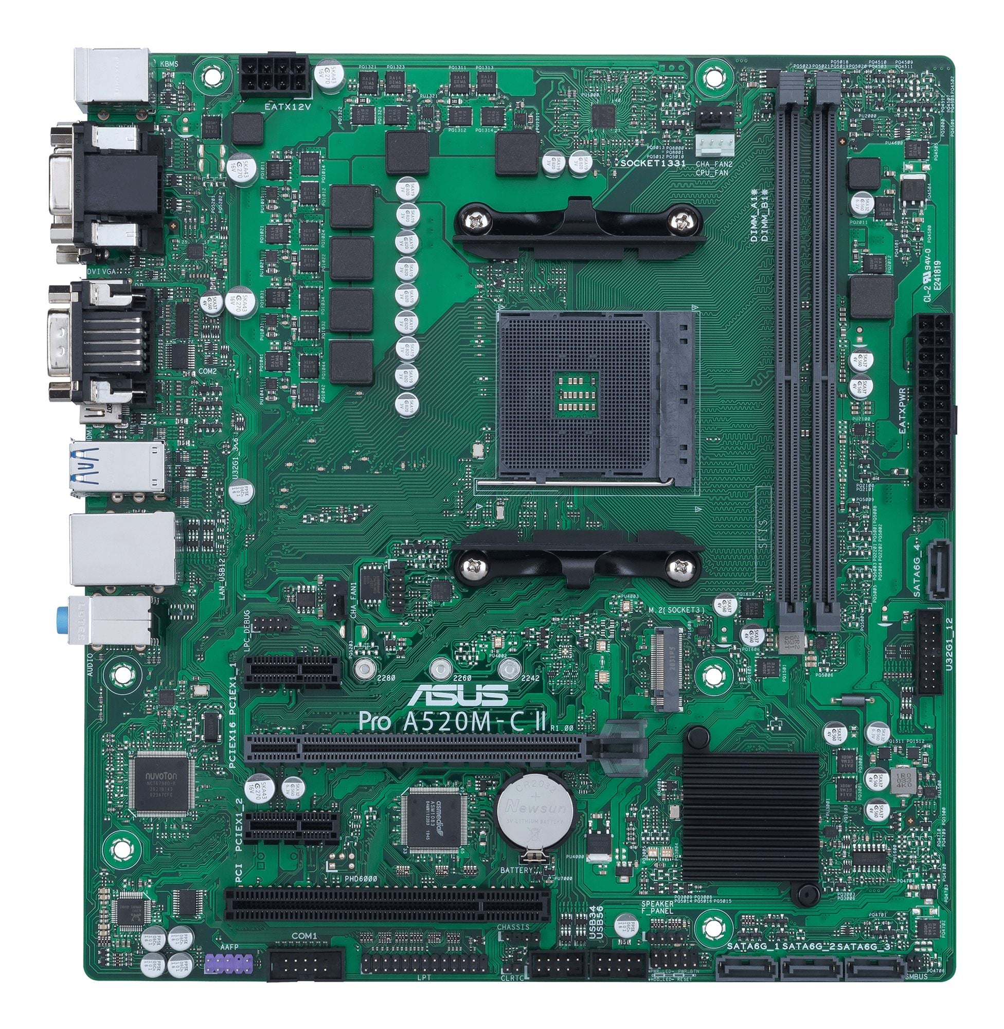 ASUS PRO A520M-C II/CSM AM4 2xDDR4 4xSATA 1xM.2 1xDsub 1xDVI 1xHDMI 1xDP MB