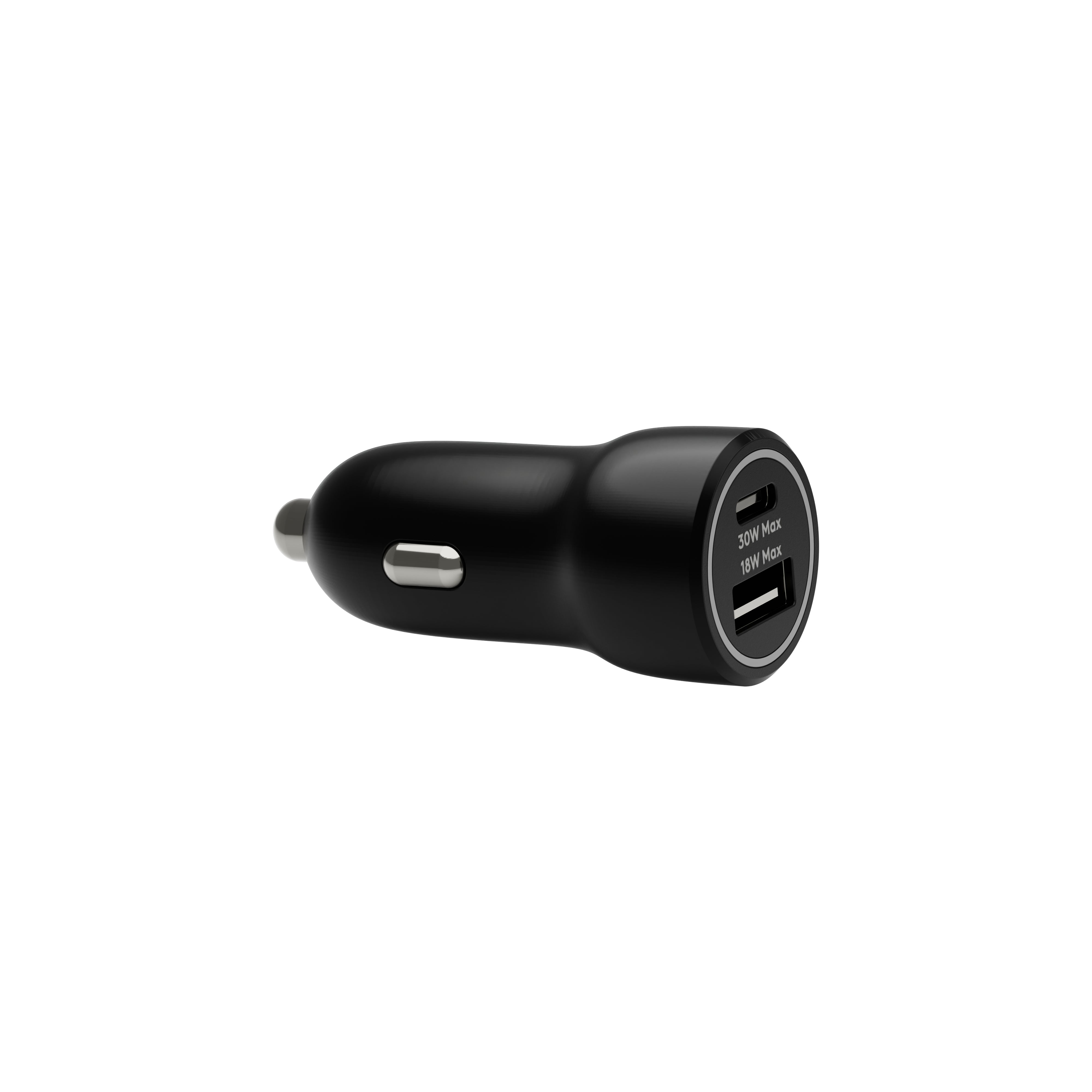 rechargeCarChargerUSBC30W+USBA18WBLK
