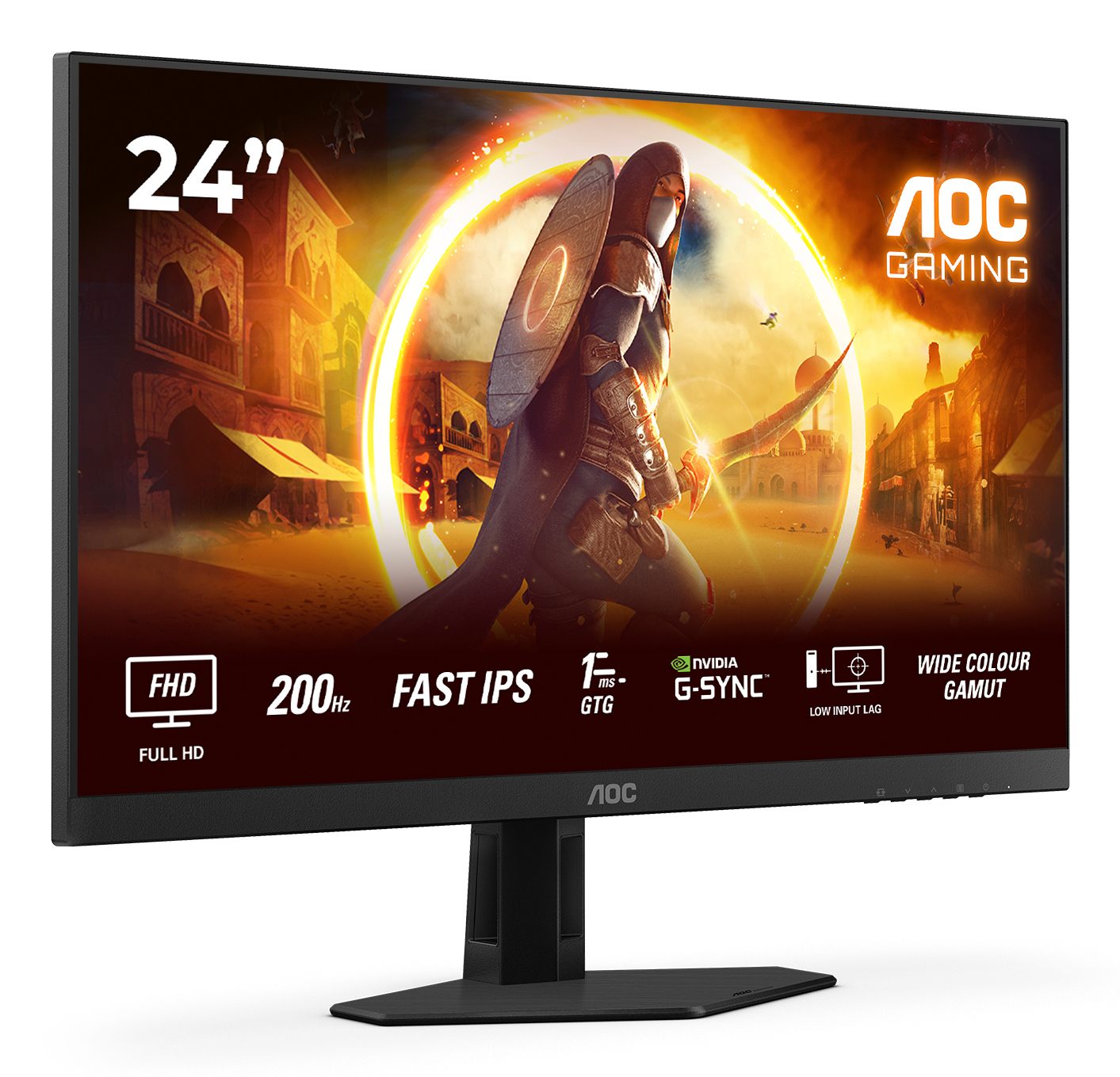 AOC 24G4HRE 23.8p FHD IPS 200Hz 0.5ms 300cd/m2 HDMI Speakers
