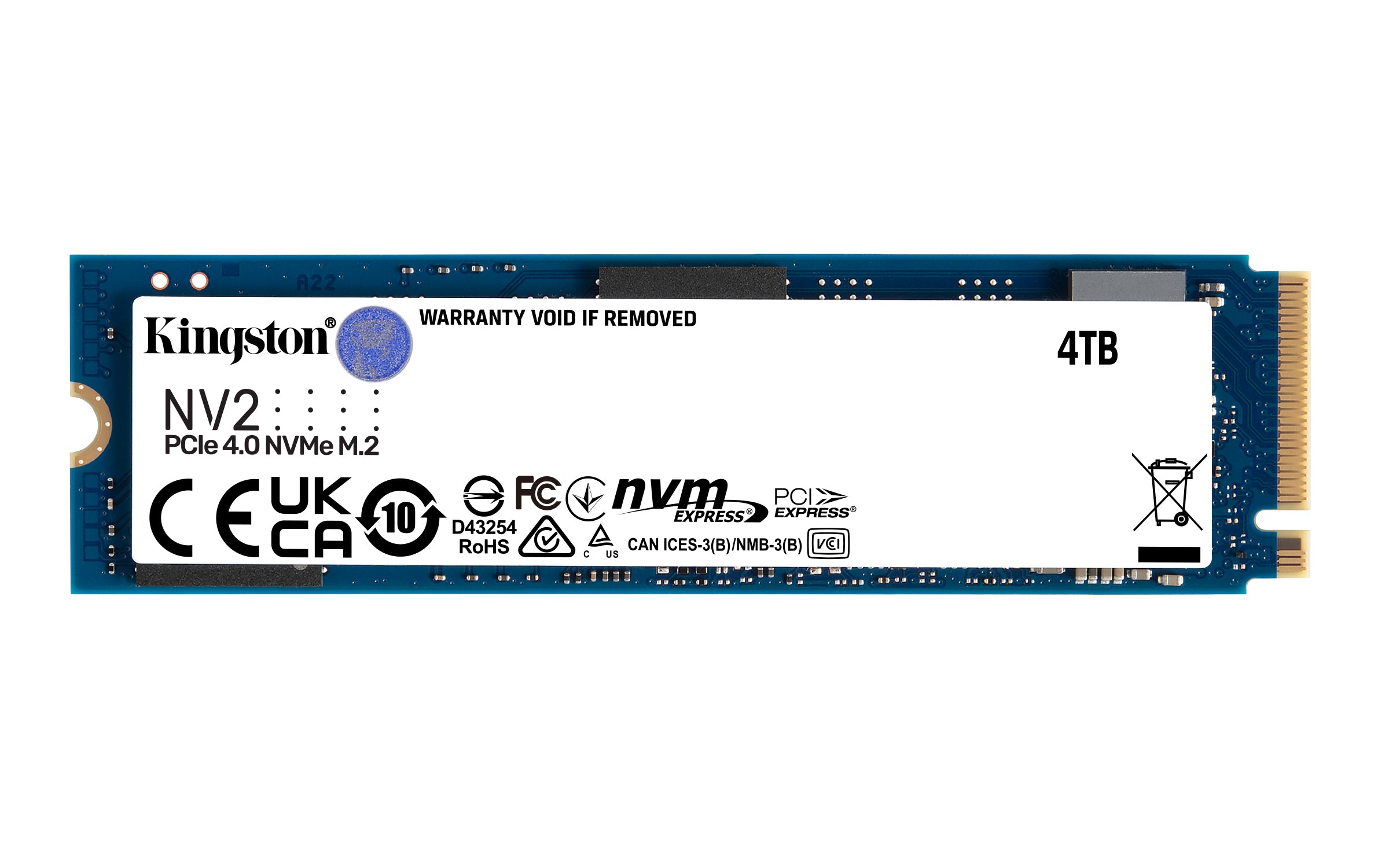 KINGSTON 4To NV2 M.2 2280 NVMe SSD