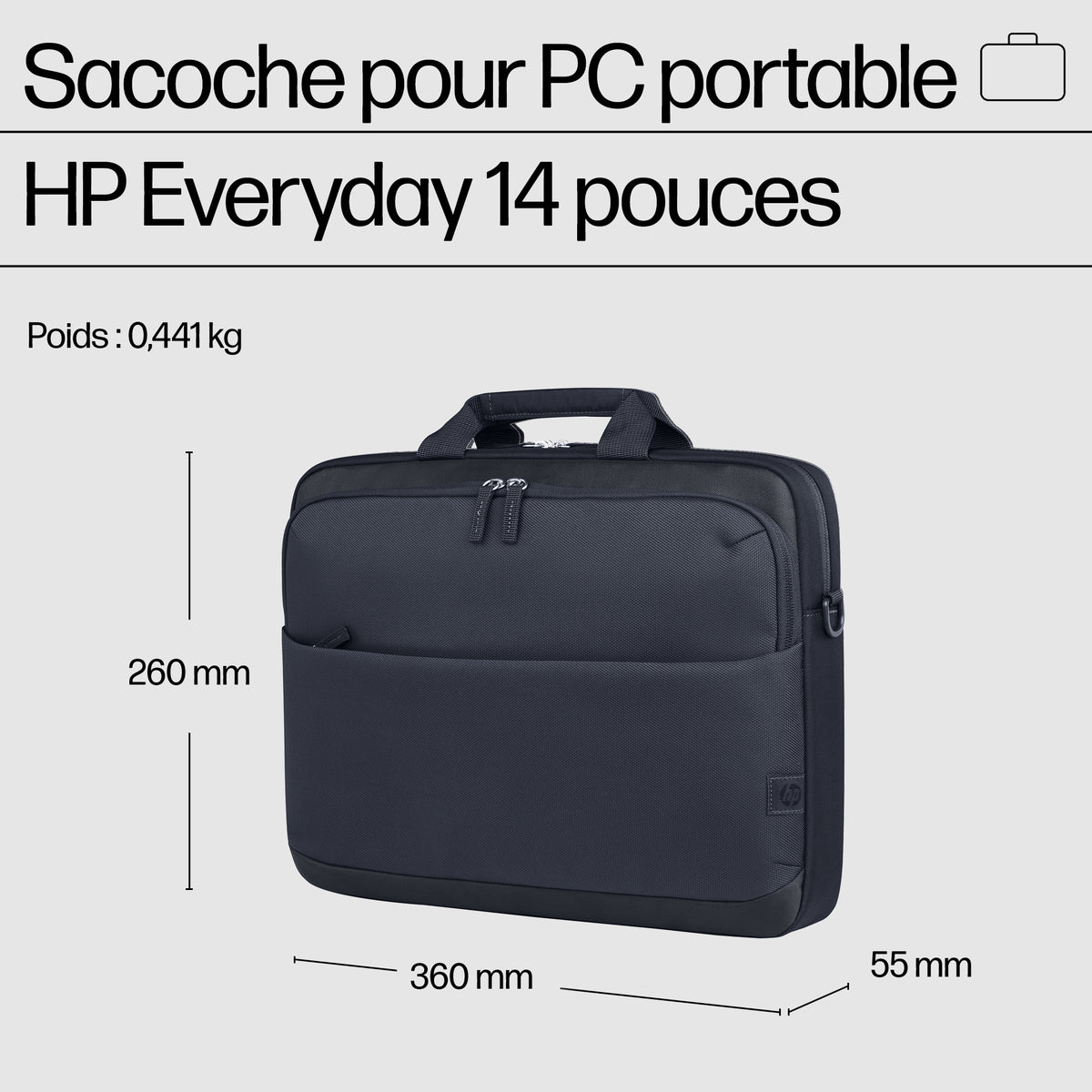 HP Evday 14 Odyssey Gray Laptop Bag