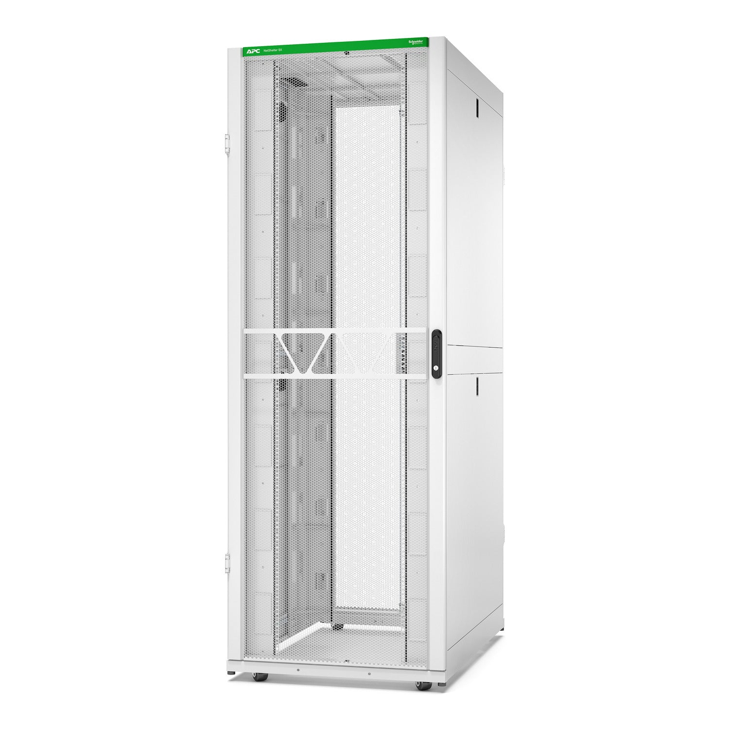 APC NetShelter SX Gen 2 Rack cabinet 2258H x 800W x 1200D mm with Sides floor-standing white 48U 19 TAA Compliant