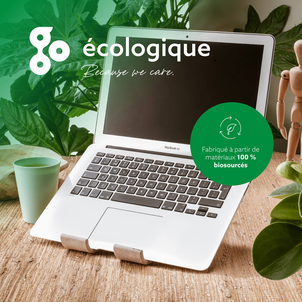 R-GO TOOLS Support pour PC et tablette Treepod, chêne