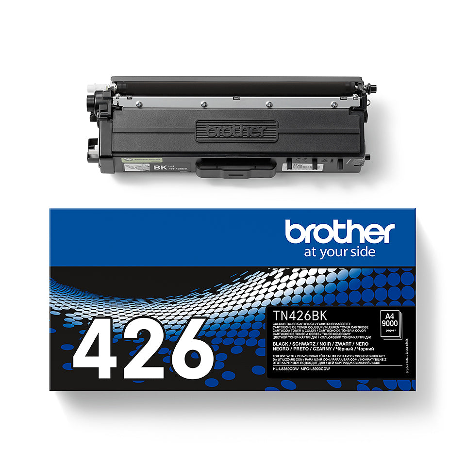 BROTHER TN426BK Toner Cartridge Black Super High Capacity 9.000 pages for Brother MFC-L8900CDW and HL-L8360CDW