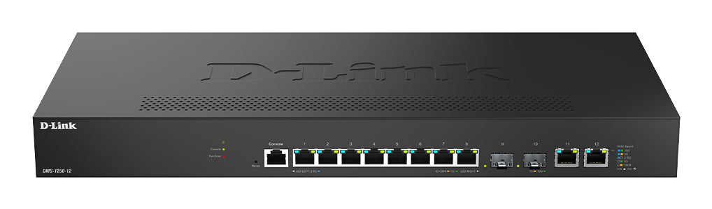 D-LINK 8-Port 2.5Gbps + 2-Port 10Gbps + 2-Port 10G SFP+ Smart Managed Switch