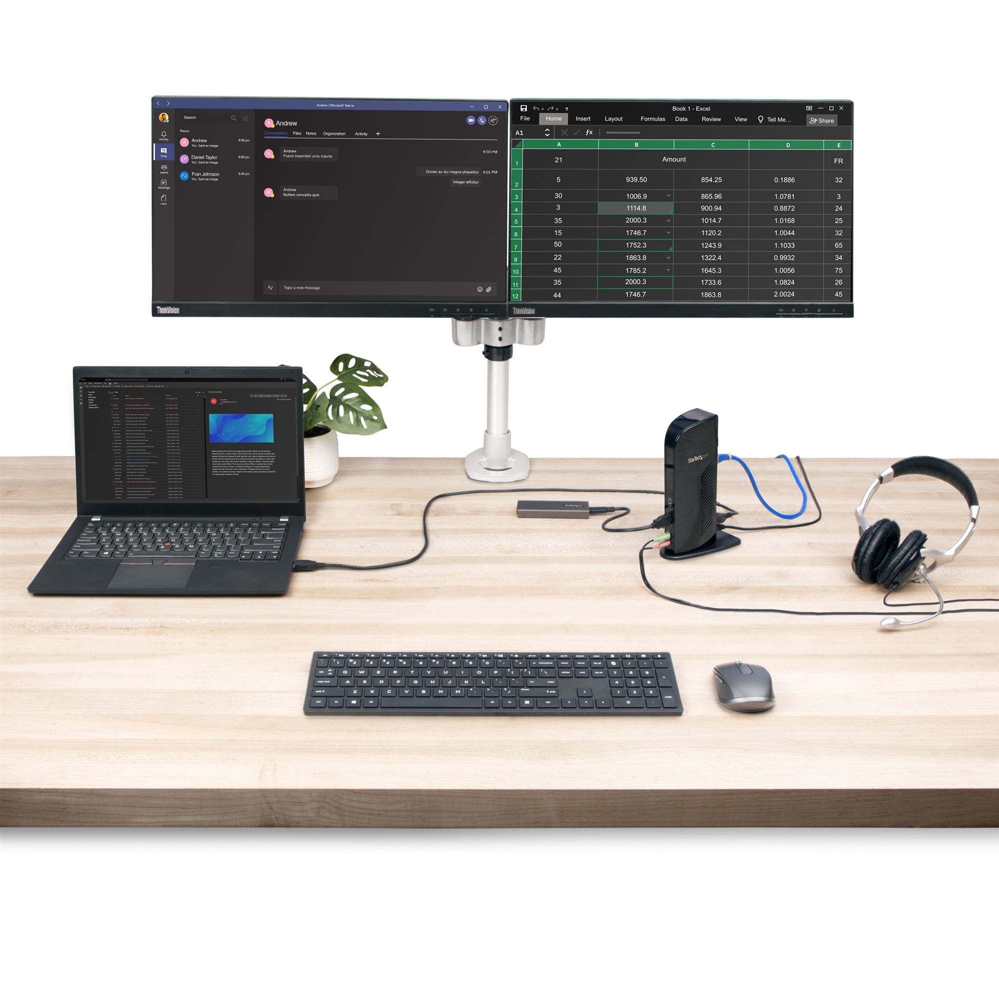 HDMI DVI USB 3.0 Laptop Docking Station