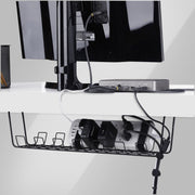 Under Desk Cable Management Tray Black