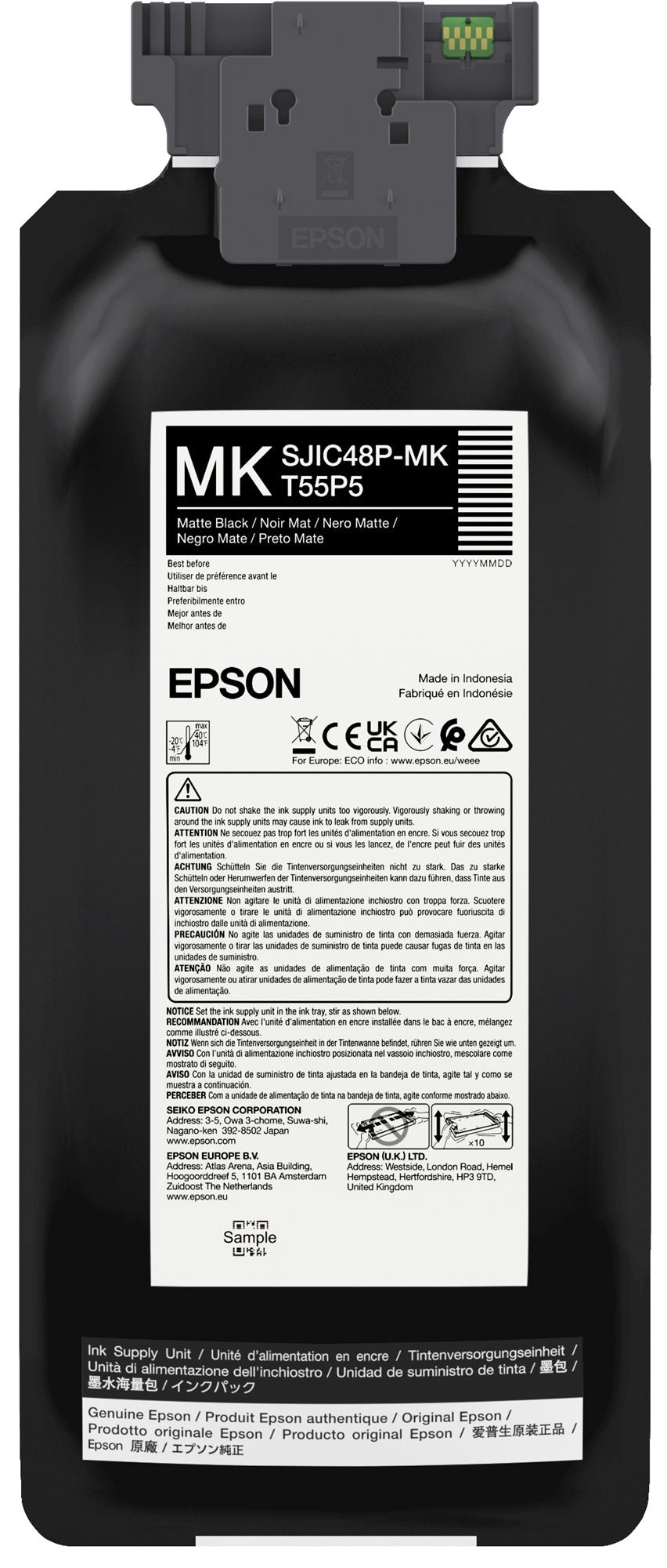 EPSON SJIC48P-MK Matt Black ink cartridge for ColorWorks C8000e
