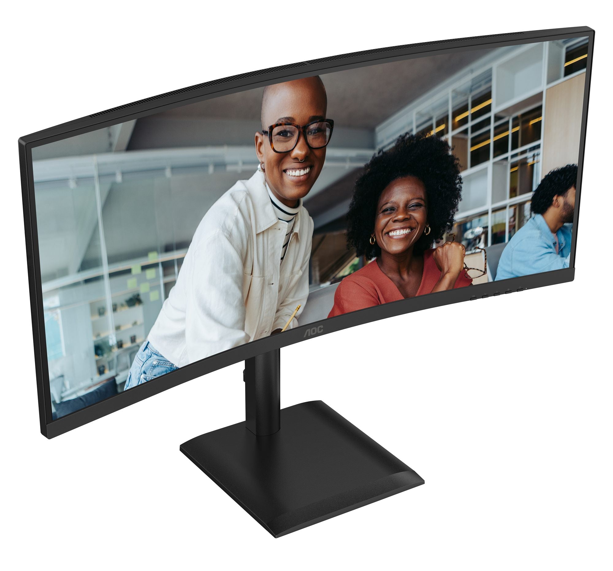AOC CU34E4CV - Écran incurvé - 34i - 3440 x 1440 UWQHD 120 Hz - VA - 3500:1 - HDR10 - 4 ms - 2xHDMI DP USB-C -HP- GAR 5 ans