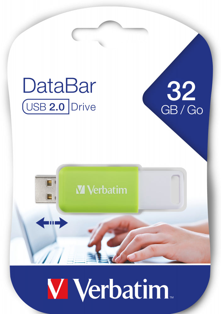 V DataBar USB 2.0 Drive Green 32GB