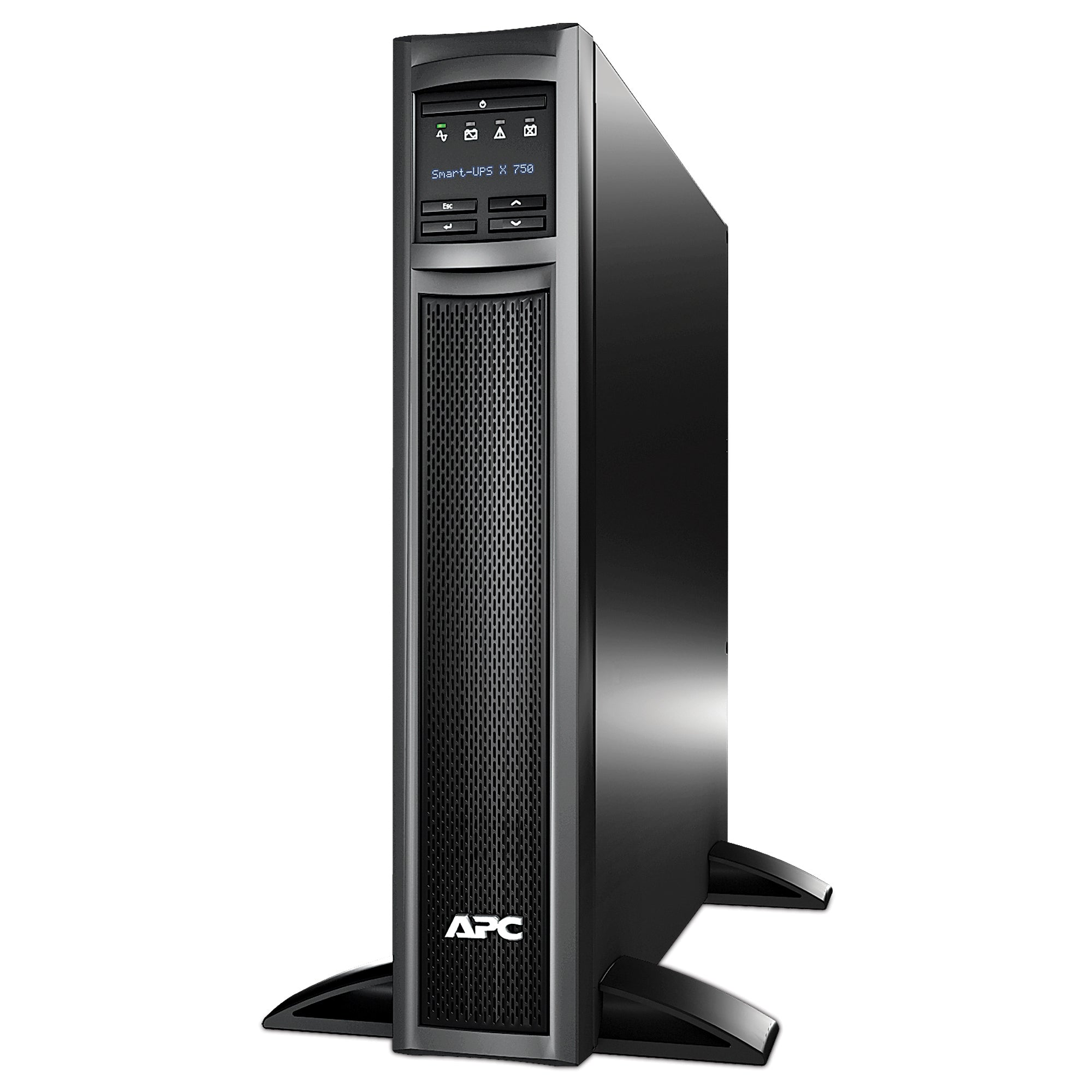 APC Smart-UPS X 750 Rack/Tower LCD UPS rack-mountable AC 230V 600Watt 750VA output connectors 8 2U Black