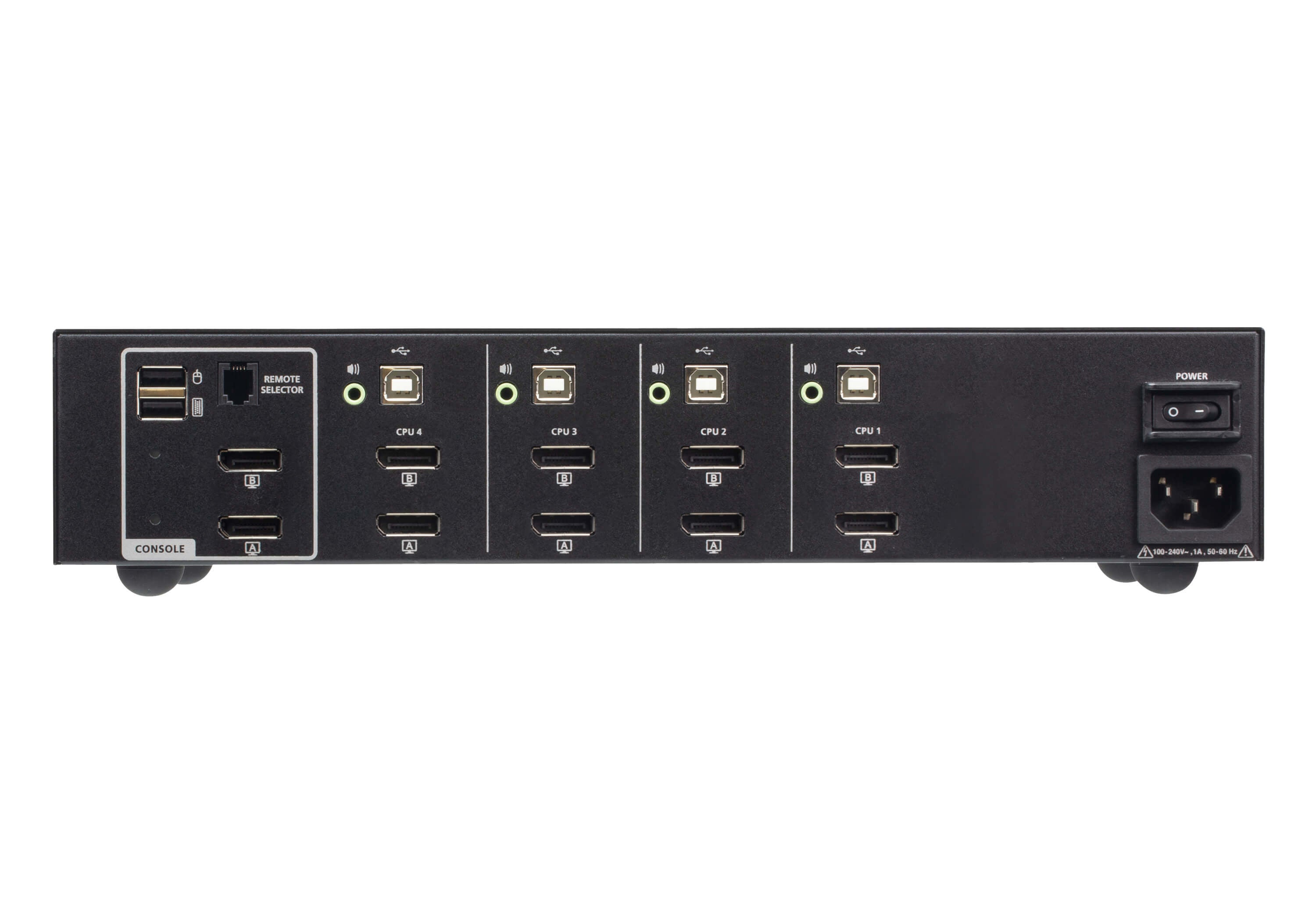 ATEN CS1144DP4 KVM Militaire Double écran DisplayPort/USB 4 ports sécurisés