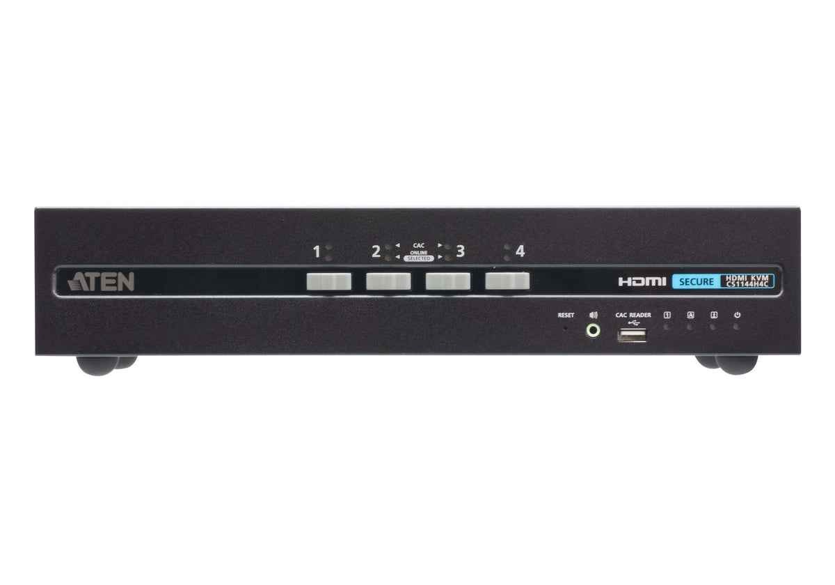 ATEN CS1144H4C commutateur écran, clavier et souris Noir