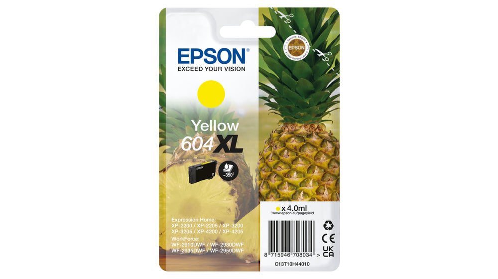 EPSON 1LB Singlepack Yellow 604XL Ink