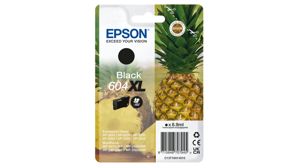 EPSON 4LB Singlepack Black 604XL Ink