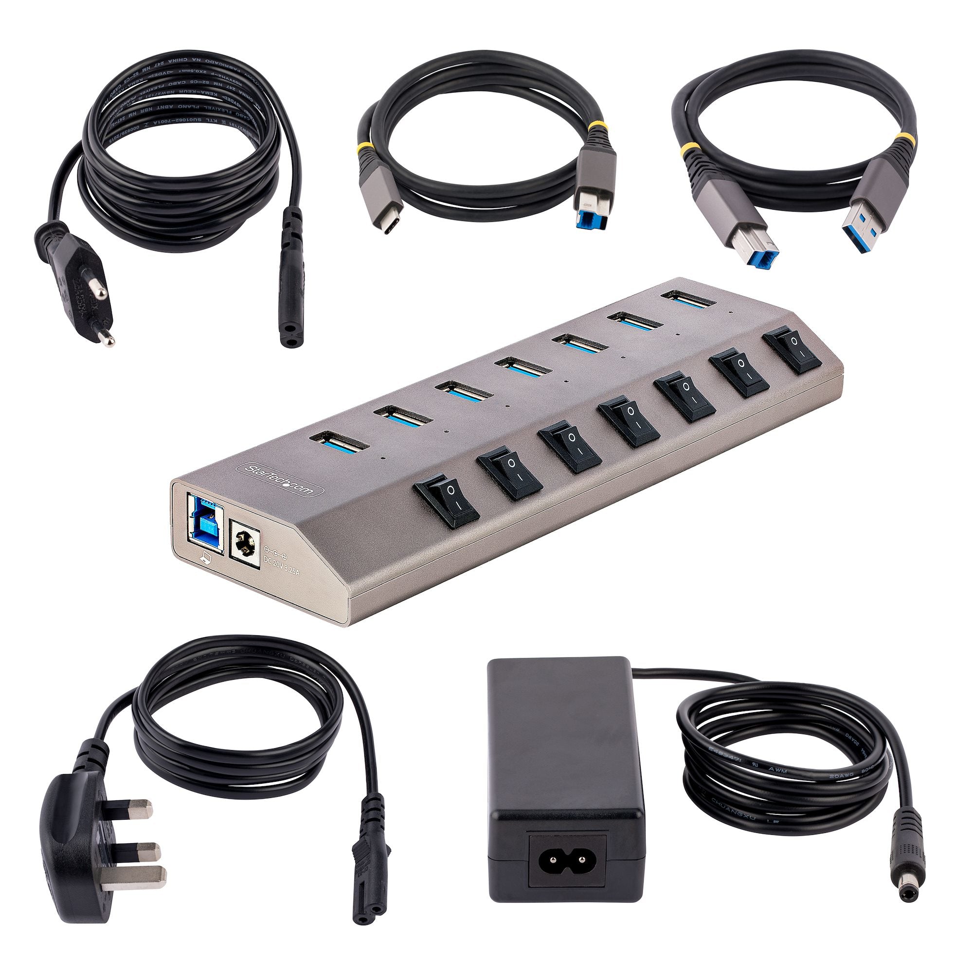 Startech 7-Port Self-Powered USB-C Hub