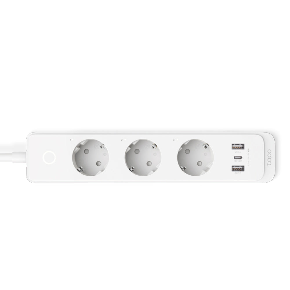 TP-LINK Smart Wi-Fi Power Strip Separately Control 3 Smart Outlets On The Power Strip via Application