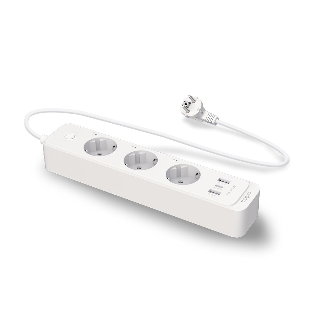 TP-LINK Smart Wi-Fi Power Strip Separately Control 3 Smart Outlets On The Power Strip via Application