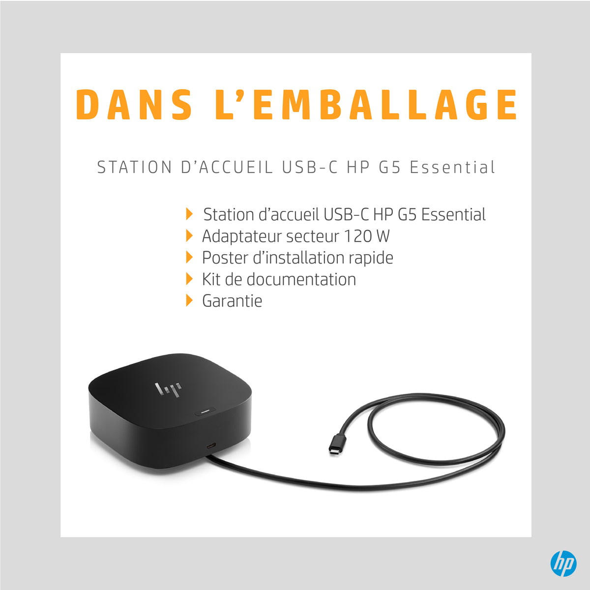 HP Station d’accueil USB-C G5 Essential