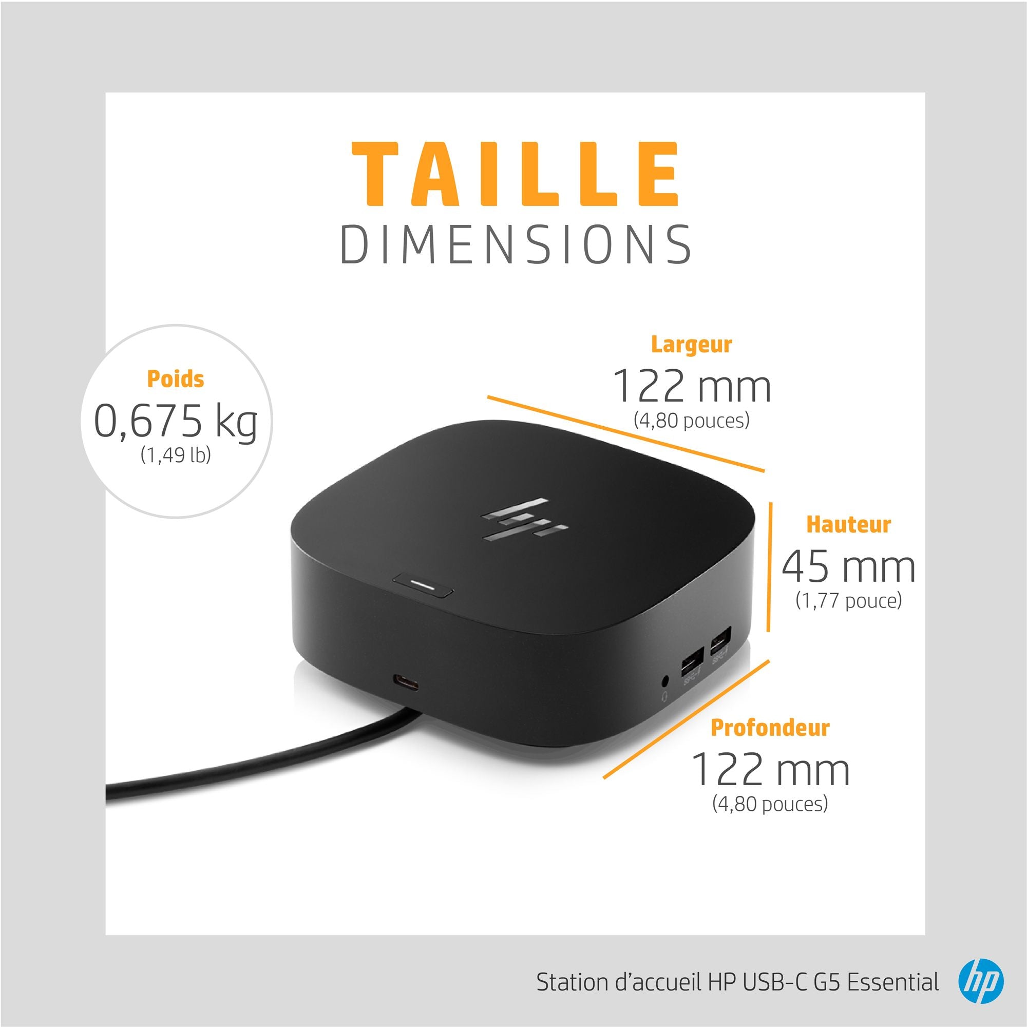 HP Station d’accueil USB-C G5 Essential
