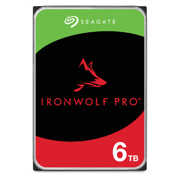 SEAGATE Ironwolf PRO Enterprise NAS HDD 6To 7200rpm 6Gb/s SATA 256Mo cache 8.9cm 3.5p 24x7 for NAS & RAID Rackmount systems BLK