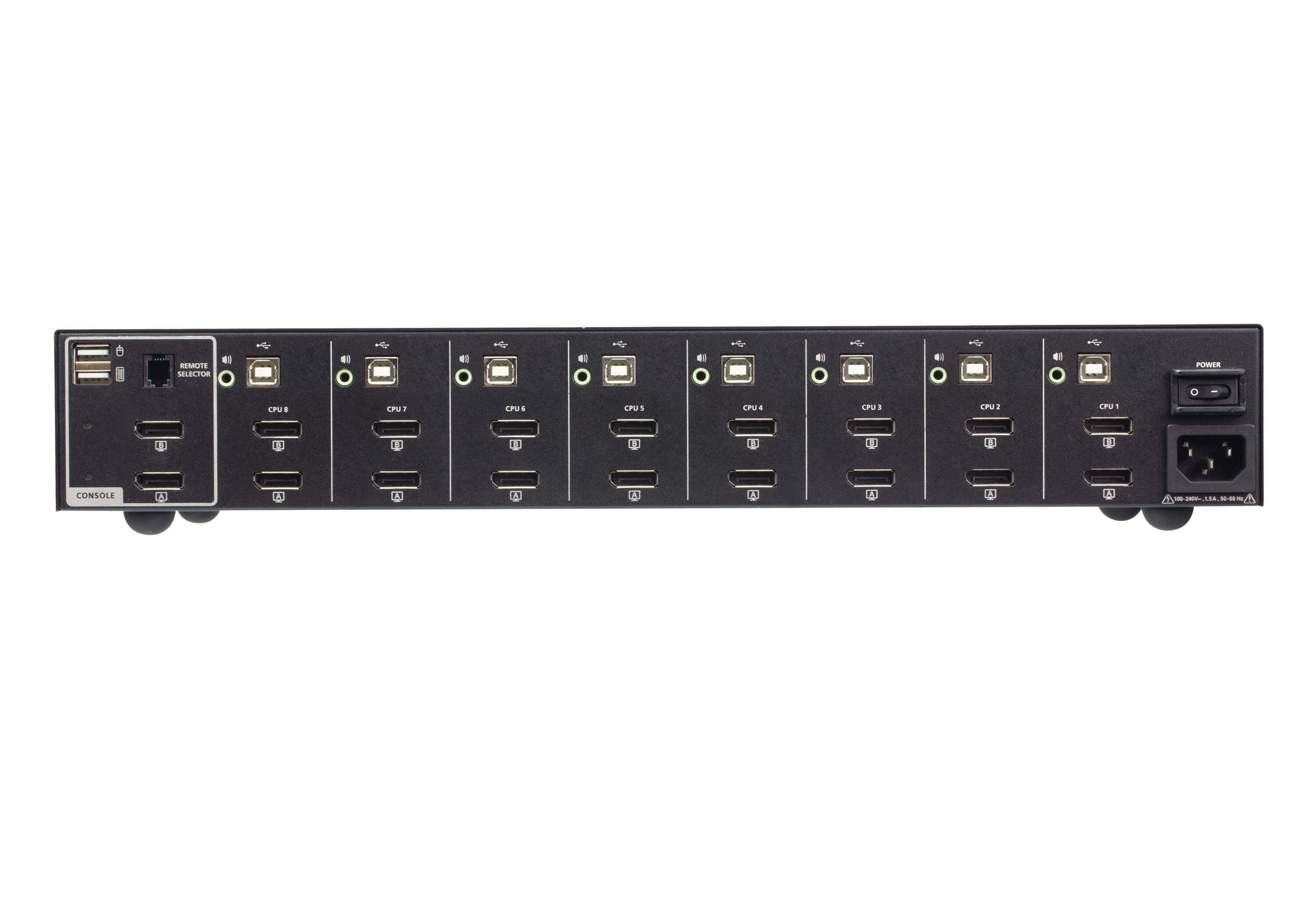 ATEN CS1148DP4 KVM Militaire Double écran DisplayPort/USB 8 ports sécurisés