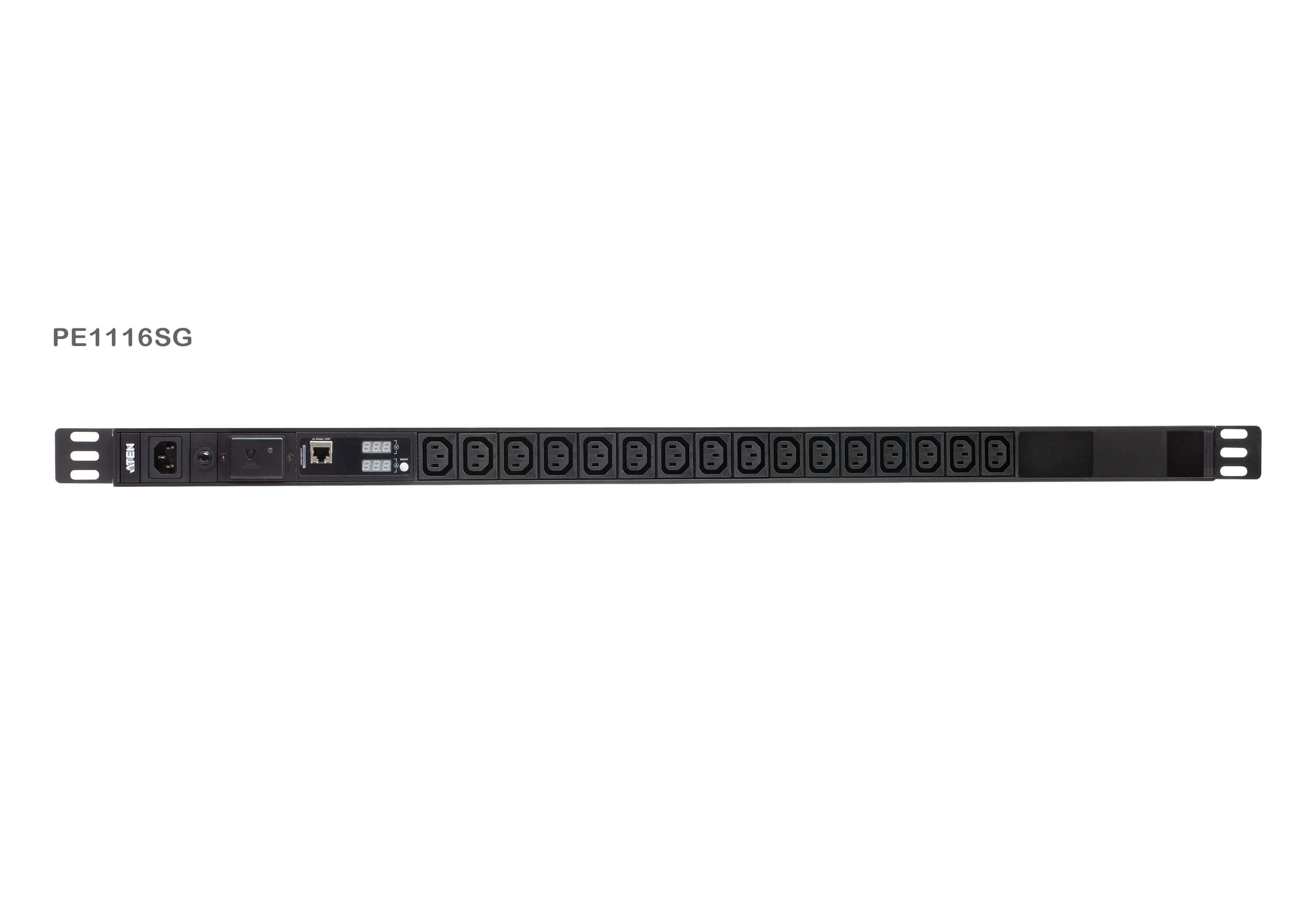 ATEN PE1116S PDU 19" 0U Parafoudre mesuré 10A 16 prises C13