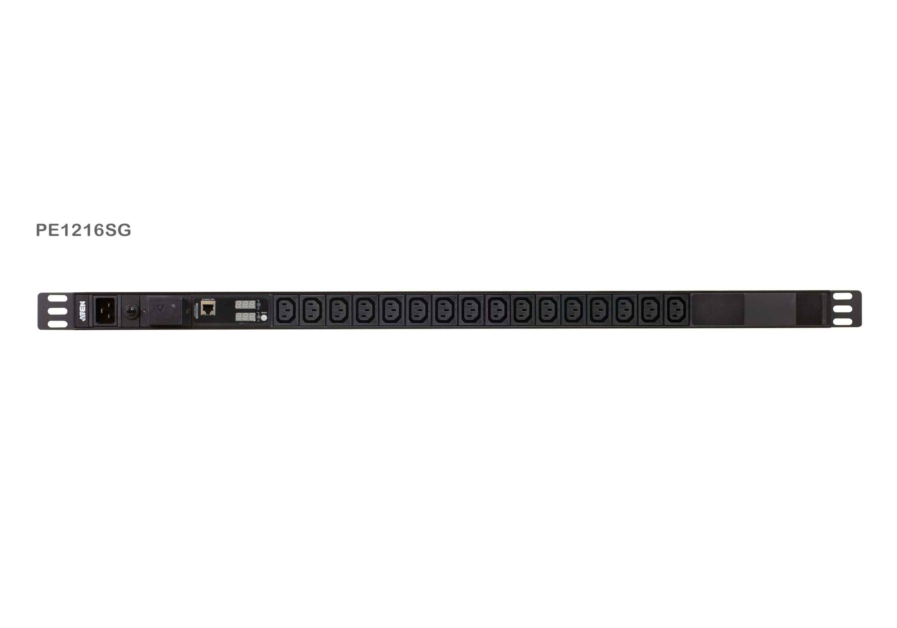 ATEN PE1216S PDU 19" 0U Parafoudre mesuré 16A 16 prises C13