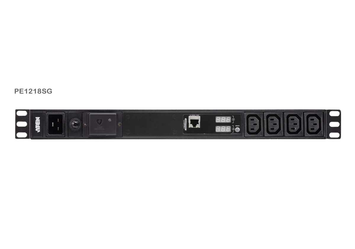 ATEN PE1218S PDU 19" 1U Parafoudre mesuré 16A 18 prises C13
