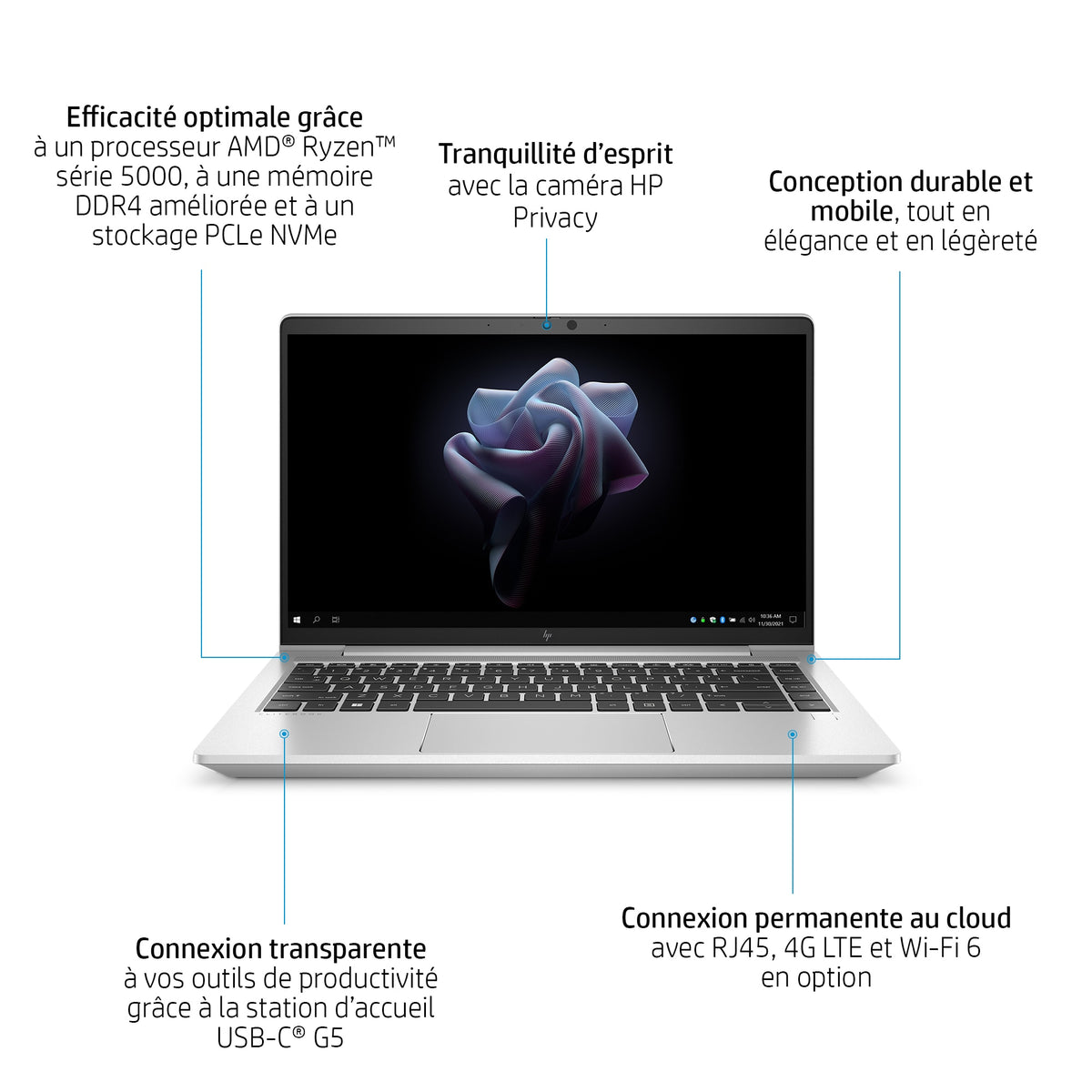 HP Emt645G7 R5-5625U 14 8GB/256 LTEA PC