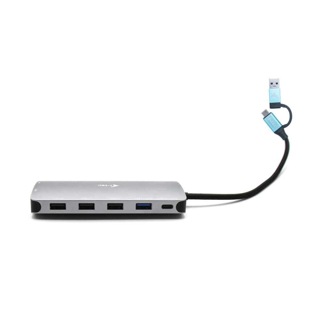 I-TEC USB-C Metal Nano Dock 2xHDMI 1xVGA 1xSD Cardreader 1xmicroSD Cardreader 1xGLAN 3xUSB 2.0 1xUSB 3.2 1xUSB-C3.2Data 1xUSB-C PD