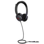 Yealink UH48 Dual UC USB-C/A Avec fil Arceau Appels/Musique USB Type-C / USB Type-A Noir