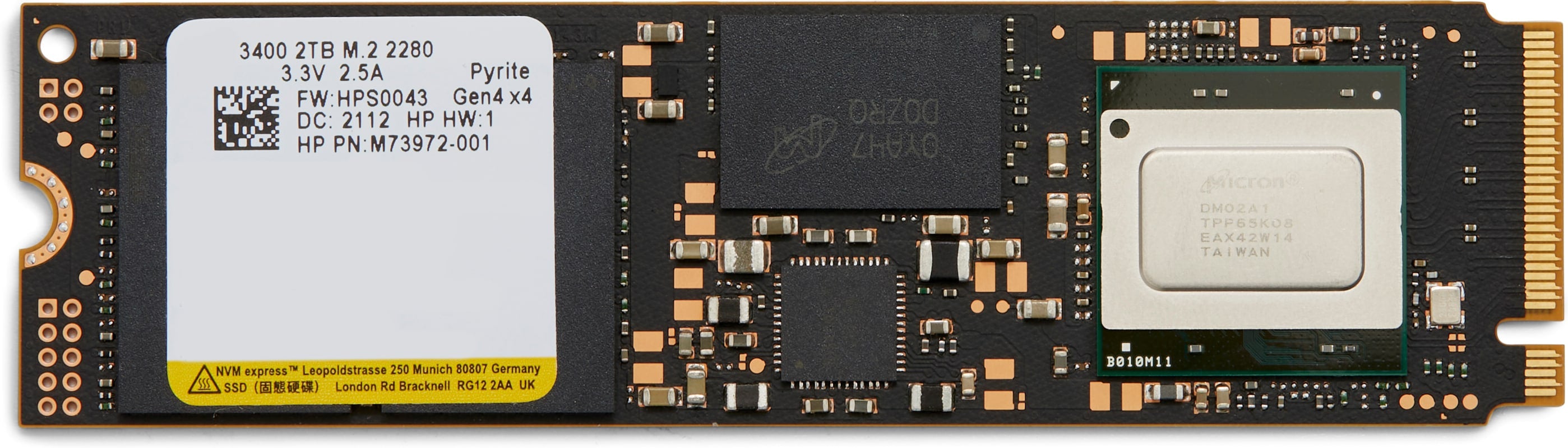 HP 2To PCIe NVMe TLC M.2 SSD