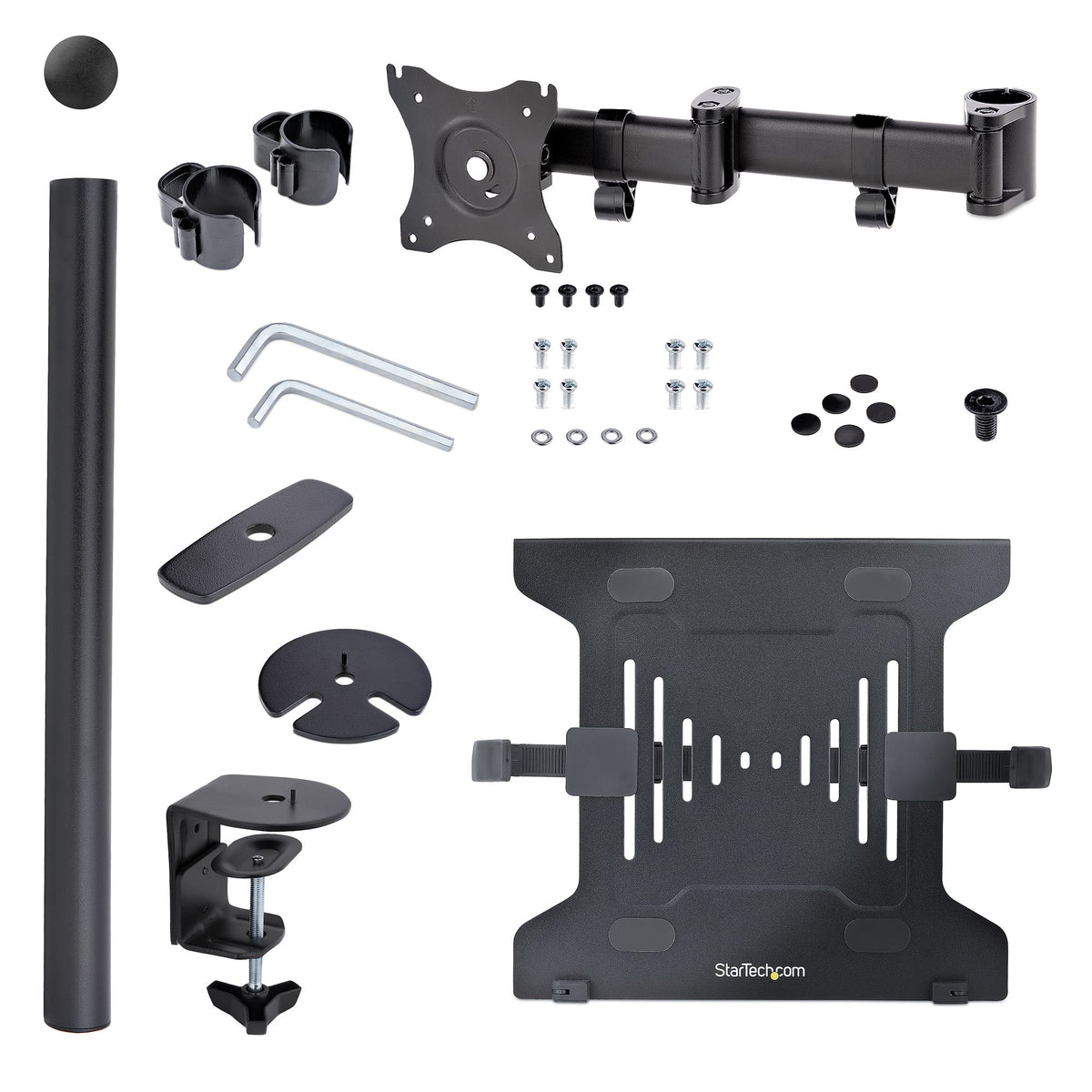 Laptop Desk Mount Monitor+Laptop Arm