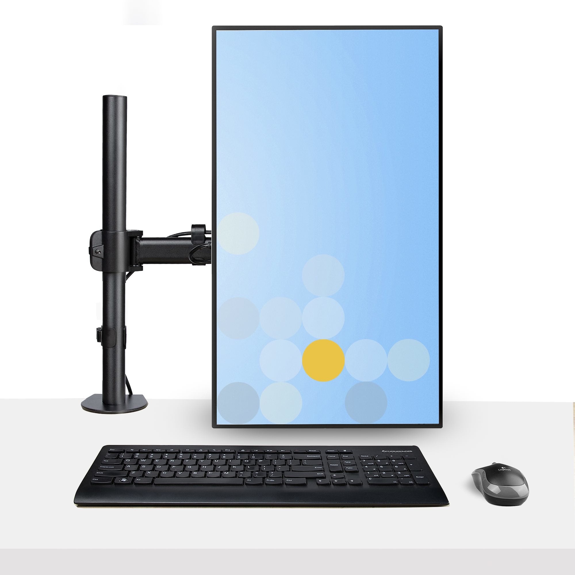 Laptop Desk Mount Monitor+Laptop Arm