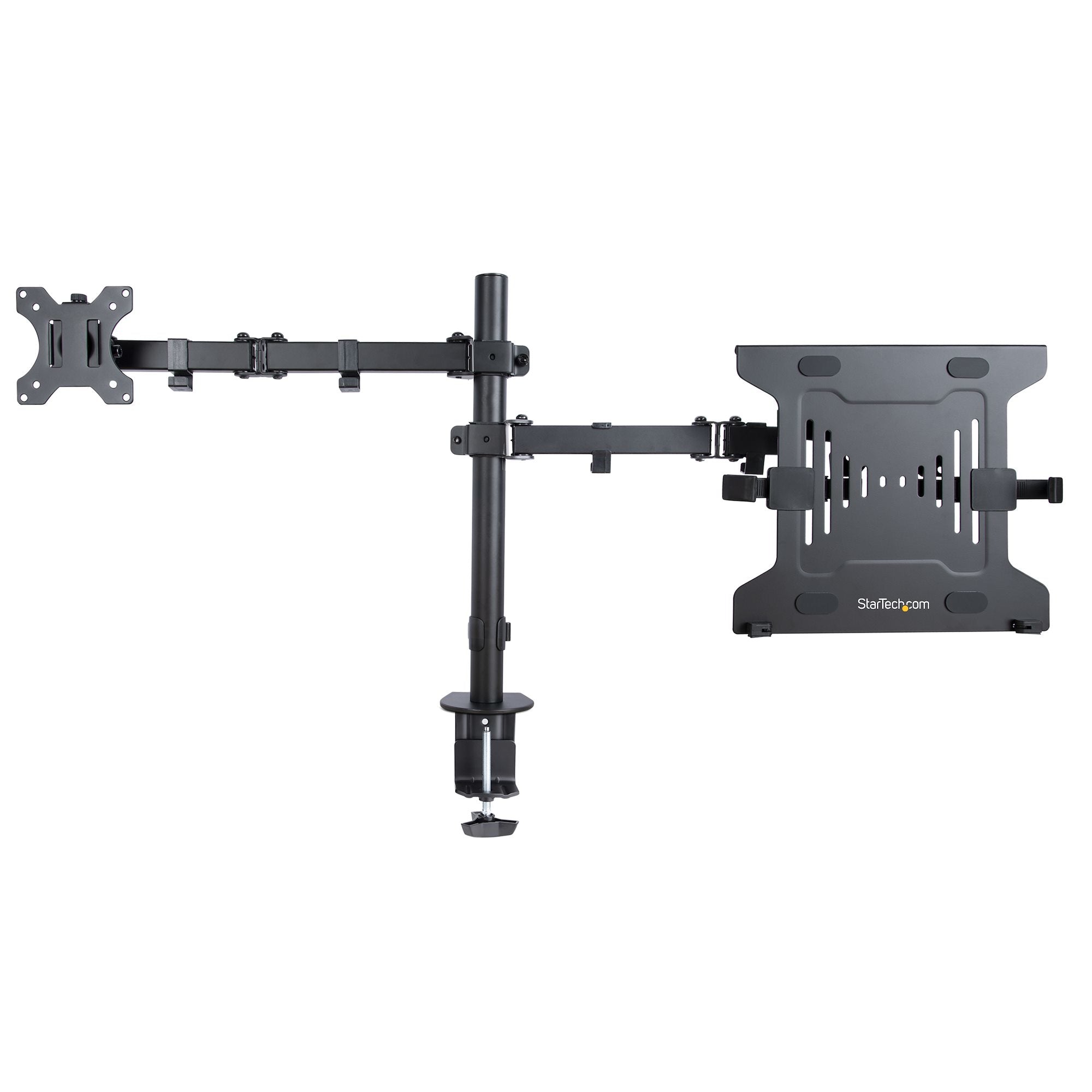 Monitor Arm with Laptop Tray Adjustable