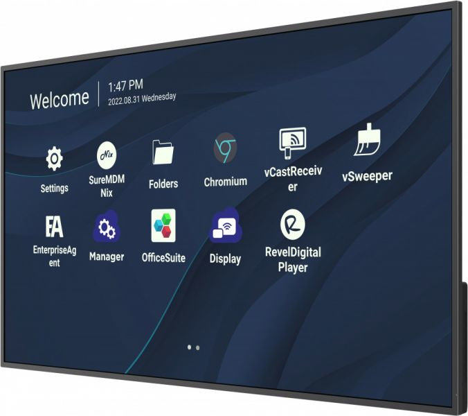 VIEWSONIC 43in Wireless LED Presentation Display, 3840x2160, 500 nits, 5000:1 contrast ratio