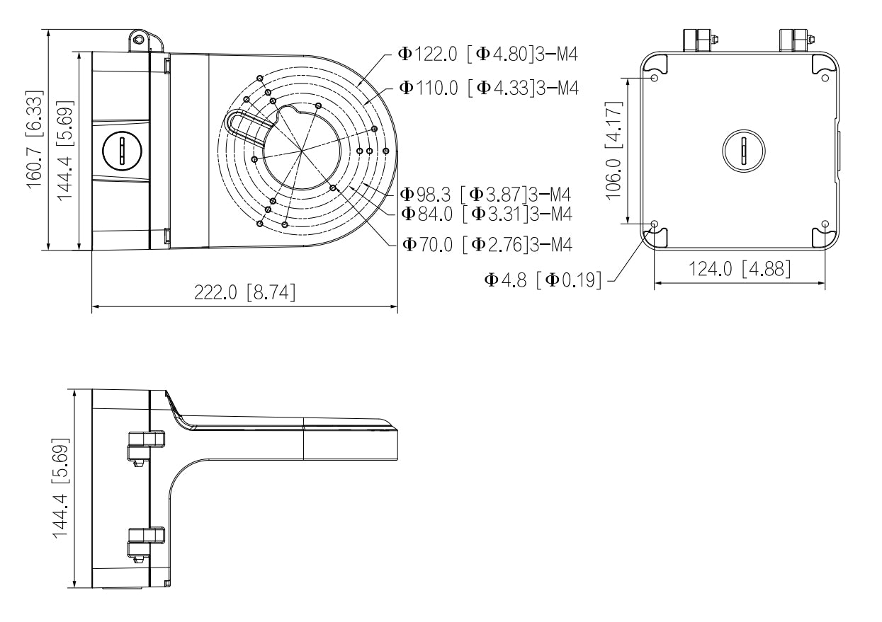DAHUA- Support de montage mural DH-PFB206W