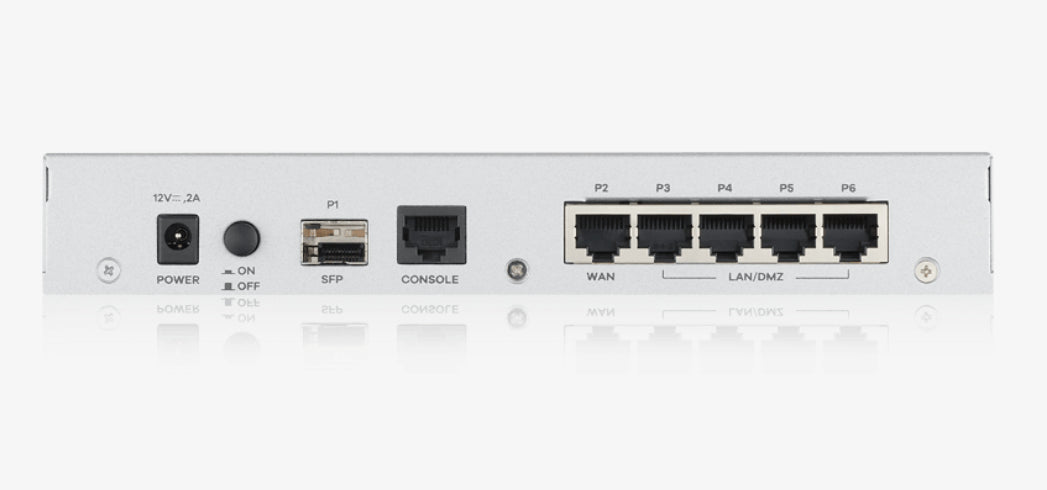 Zyxel USG Flex Firewall 10/100/1000 1*WAN, NO*SFP, 4*LAN/DMZ ports, 1*USB with 1