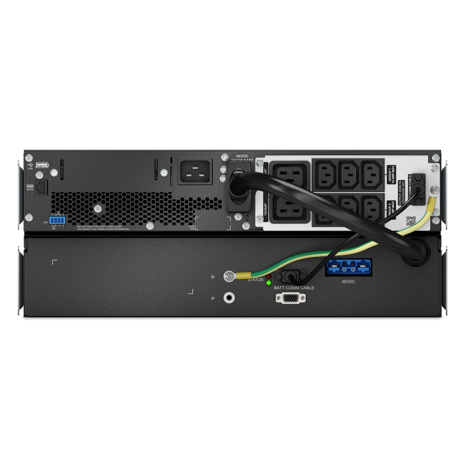 APC Smart-UPS On-Line UPS Li-ion rack-mountable AC 220/230V 2700Watt 3000VA USB output connectors 8 4U 1.83m cord Black silver